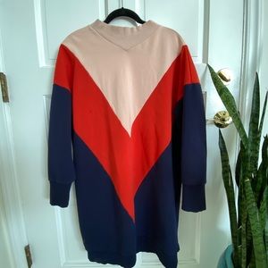 Scotch&Soda Colorblock Sweatshirt Dress